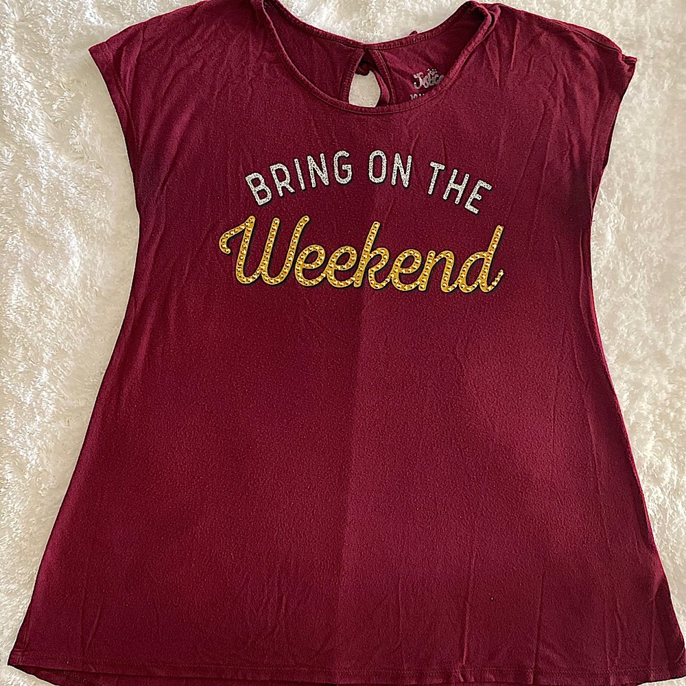 Girls Justice sleeveless shirt. Size 10